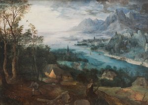 De Gelijkenis van de Zaaier, 1557 door Pieter Bruegel the Elder
